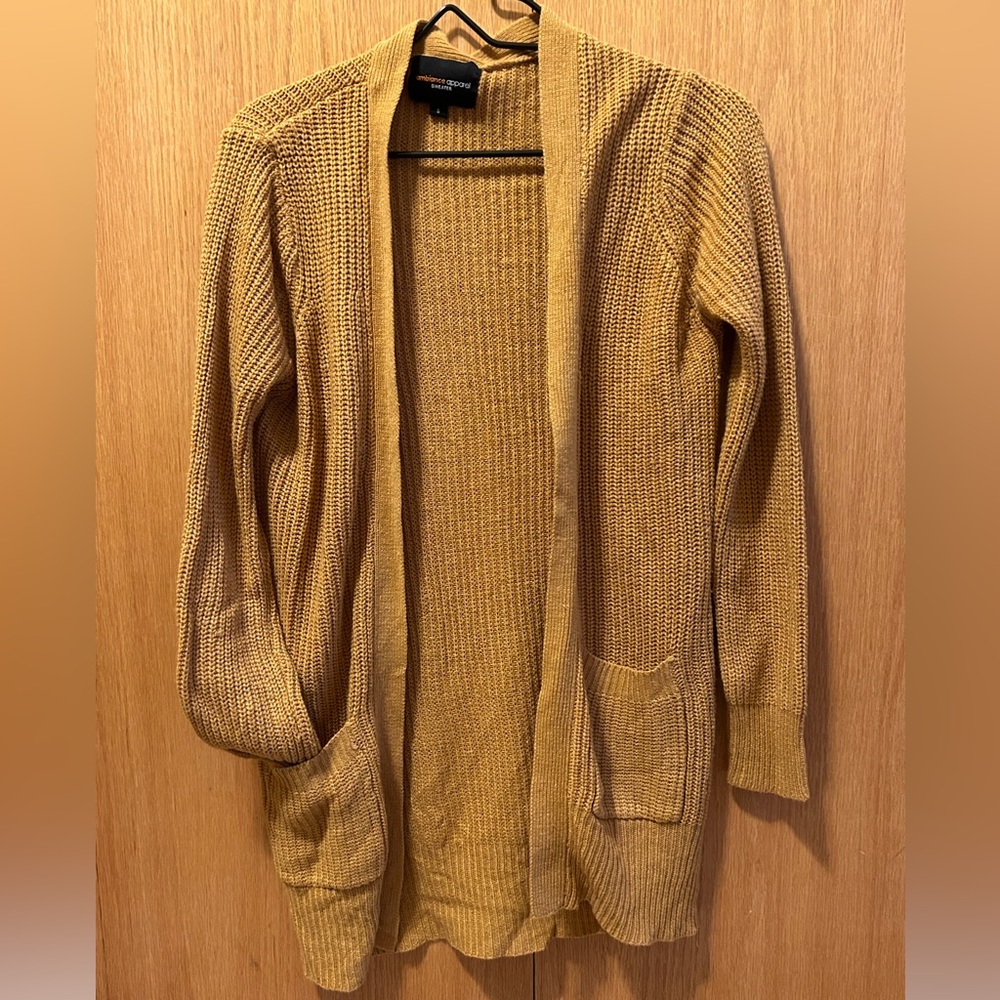 Women’s Cardigan! Brand: Ambiance Apparel - Size: Small - Color: Yellow